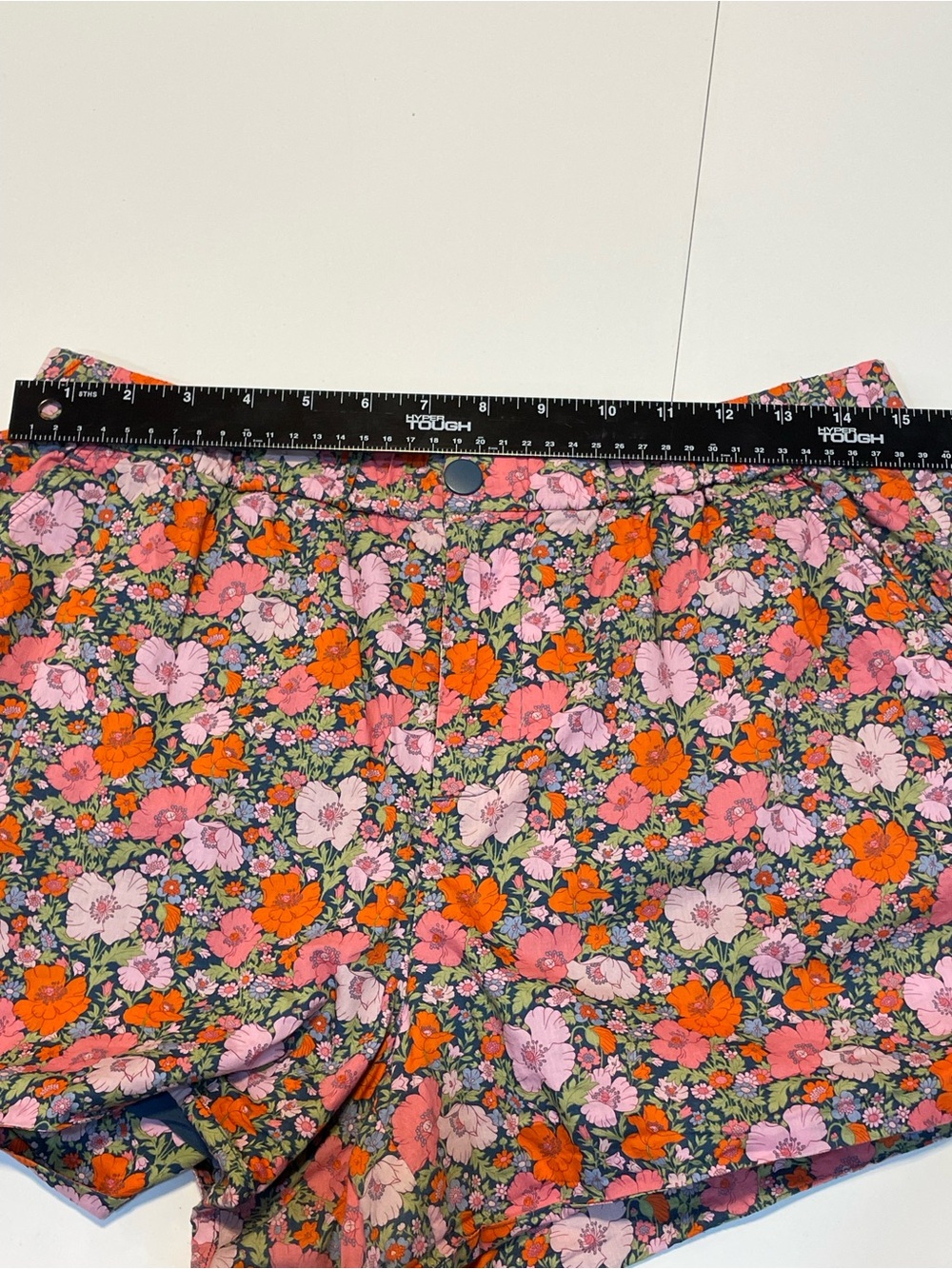J. Crew Pink & Orange Floral Cotton Shorts Women’s Size Medium - Picture 6 of 8